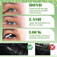 Long Cluster Lashes Thick Fluffy Individual Eyelashes 14-20 mm Lashes Individual Cluster Volume Lash Clusters Full Look Individual Lashes D Curl Tatti Lashes DIY Eyelash Clusters by CORUSCATE