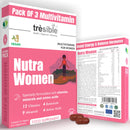 Tresible Multivitamin Tablets for Women (12 Week Supply) - Multi Vitamins and Minerals Supplements with Vitamin C, Iron and Zinc - 84 Count Womens Multivitamins Tabs to Support Immune & Nervous System