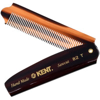 KENT Kent Brushes Handmade Combs Large Folding Pocket Comb for Men
