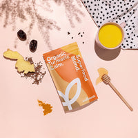 Healthxcel High Strength Turmeric Powder Organic, Black Pepper, Ginger, Flaxseed Protein, Ashwagandha, Maca Root, Date Powder Turmeric Supplement 150g - Immune Support, Inflammation Relief & De-Stress