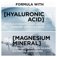 L'Oreal Men Expert Sensitive Skin Moisturiser, Magnesium Defence, Hypoallergenic 24H Daily Mens Moisturiser, With Magnesium Mineral And Hyaluronic Acid, 50ml