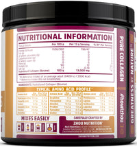 Nu U Nutrition Collagen Powder 500g - Hydrolysed Collagen Peptides Powder - High Protein Bovine Collagen Supplement - Grass Fed, Halal Certified - Rich in Amino Acids - for Hair, Nails & Skin - Zhou Nutrition