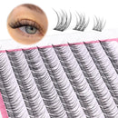 Natural Cluster Lashes Wispy CC Curl 9-11MM Mixed Lengths Eyelash Extension Individual 96 Pcs DIY Lash Extension at Home