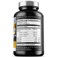 Iron Labs Nutrition BCAA Tablet - BCAAs (120 Tablets) - 2400mg BCAAs per Serving - BCAA Amino Acids with Vitamin D for Normal Muscle Function - Suitable for Vegans & Vegetarians