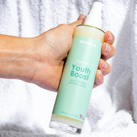 WildMint Youth Boost Natural Face Serum | Hydrating Anti-Aging Serum for Sensitive, Dry, Mature & Menopause Skin | Hyaluronic Acid & Vitamin C | UK Made Vegan & Cruelty-Free Skincare | 100ml