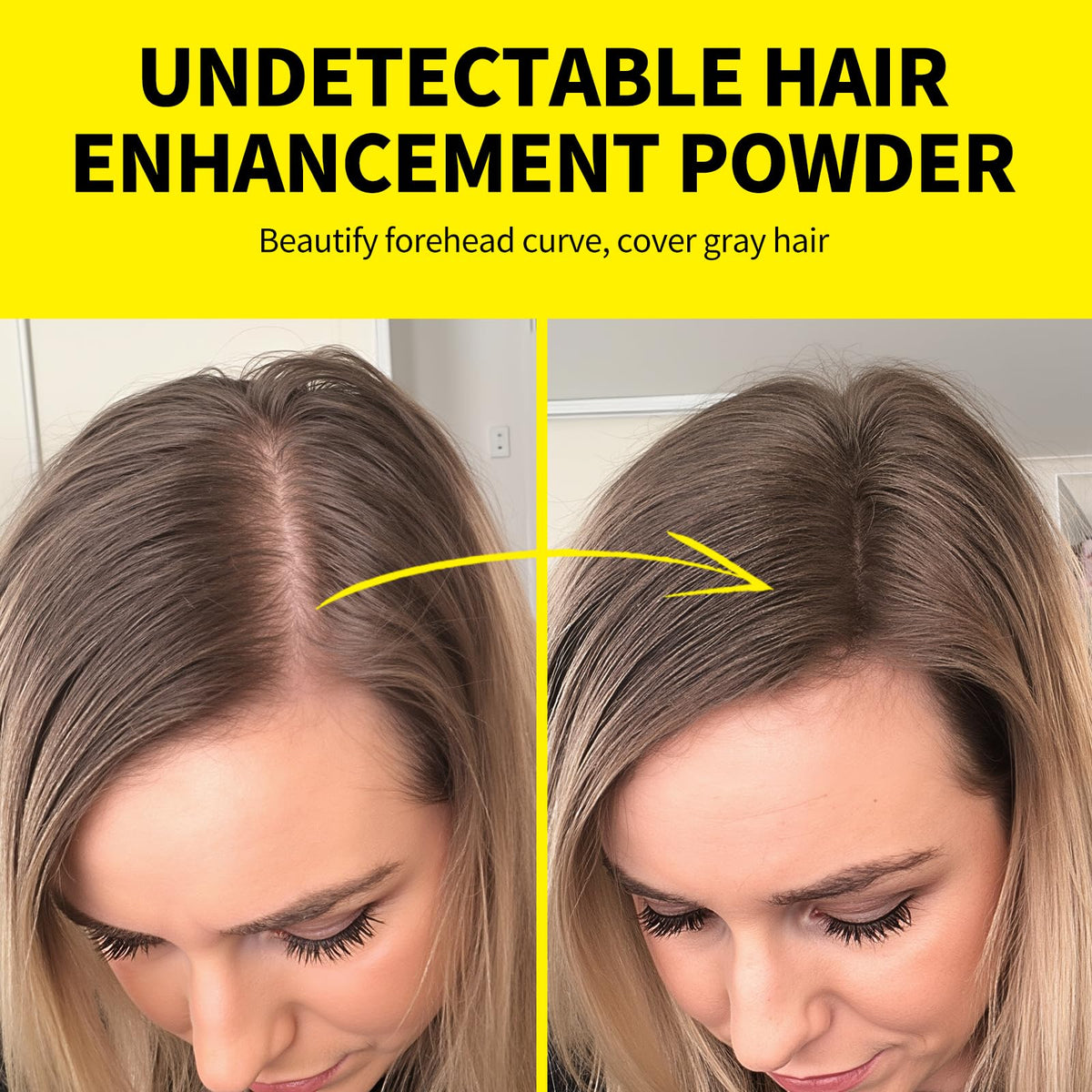SEVICH Root Touch up, Hairline Powder with Brush, Instantly Conceals Hair Loss, Thinning Gray Hair Shadow Toppers for Women & Men, 48H Makeup Lasting, 8g Large Capacity Black