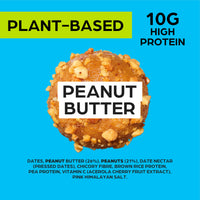 The Protein Ball Co. The Protein Ball Co Peanut Butter Plant Protein Balls - Vegan Snack, Healthy Snacks, Gluten-Free, No Added Sugar - On-the-Go Energy Balls, Box of 10 Bags