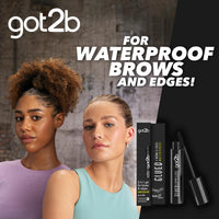 got2b glued for Brows & Edges eyebrow gel, vegan waterproof eyebrow gel, fast drying with no residue or stickiness 16ml