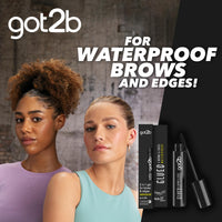 Got2B got2b glued for Brows & Edges eyebrow gel, vegan waterproof eyebrow gel, fast drying with no residue or stickiness 16ml