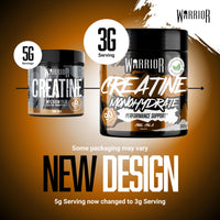 Warrior Flavoured Creatine Monohydrate Powder 300g (90 Servings) – Creatine Powder Drink, Creatine for Performance, Strength & Recovery (Not Creatine Gummies or Tablets) – Cool Cola