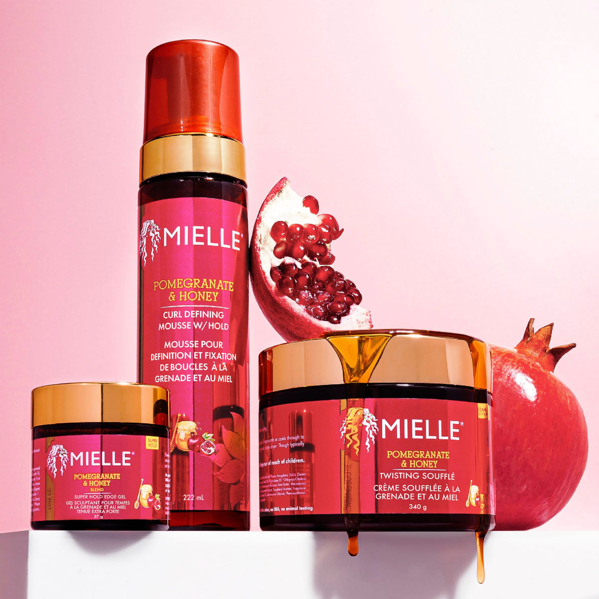 Mielle Organics Mielle Pomegranate & Honey Twisting Souffle, 340 g (Pack of 1)