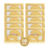 Revitale 24k Gold Under EYE Patches Collagen Gel Mask, Nourishes, Firms & Hydrates, Puffy Eyes & Dark Circles, Hyaluronic Acid (10 Pairs)