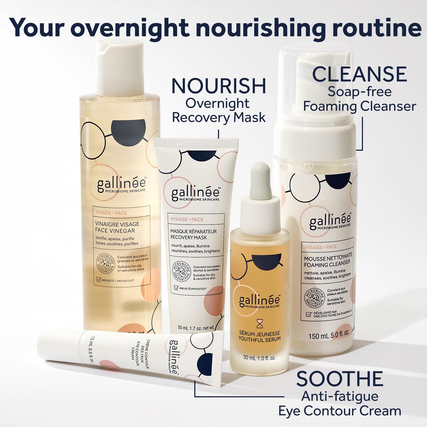 gallinée Gallinée - Face Recovery Mask - Nourishing & Hydrating Face Mask - With Prebiotic Oat Oil & Probiotic Complex & Shea Butter - Dermatologically Tested - For Dry & Sensitive Skin Types - 50 ml