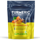 Right Choice Supplements Turmeric, Ginger & Black Pepper 4000 mg Tablets (per Serving), High Strength Curcumin Supplements, Vegan and Gluten Free, UK Made, 120 Count