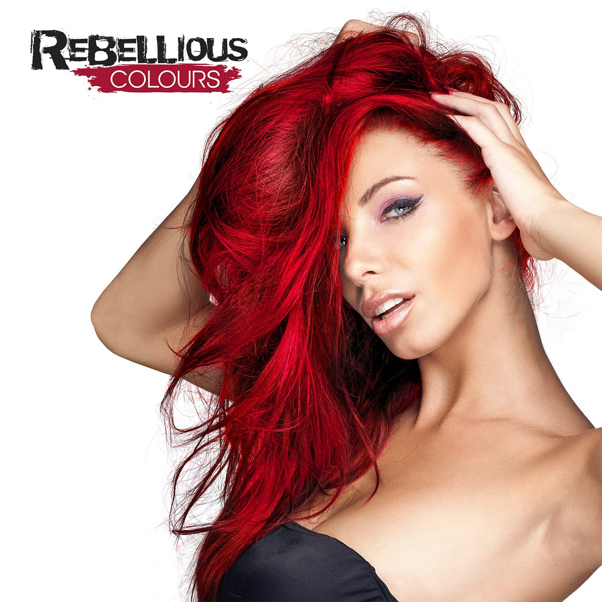 Rebellious Colour Semi Permanent Hair Dye Conditioning vegan cruelty free direct hair colour application 300ml (Scarlet Red)