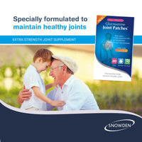 Snowden Glucosamine and Chondroitin High Strength Joint Patches with Vitamin C - Muscle and Joint Care Health Products, Natural Ingredients - Discreet and Waterproof, Slow Release - 30 Day Supply