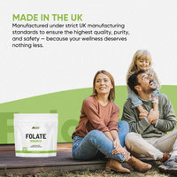 Freak Athletics Folate 1000mcg (L-Methylfolate) 120 Capsules, 5-MTHF Active Form of Folic Acid/Vitamin B9, UK Made
