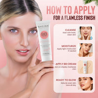 Sheida SHEIDA BB Creme, Tinted Day Cream with SPF 30+, 24h Moisture and Skin Optimiser for an Even Complexion, Enriched with Vitamin E & C. Multifunctional Care with Sun Protection (Extra Light, One Size)
