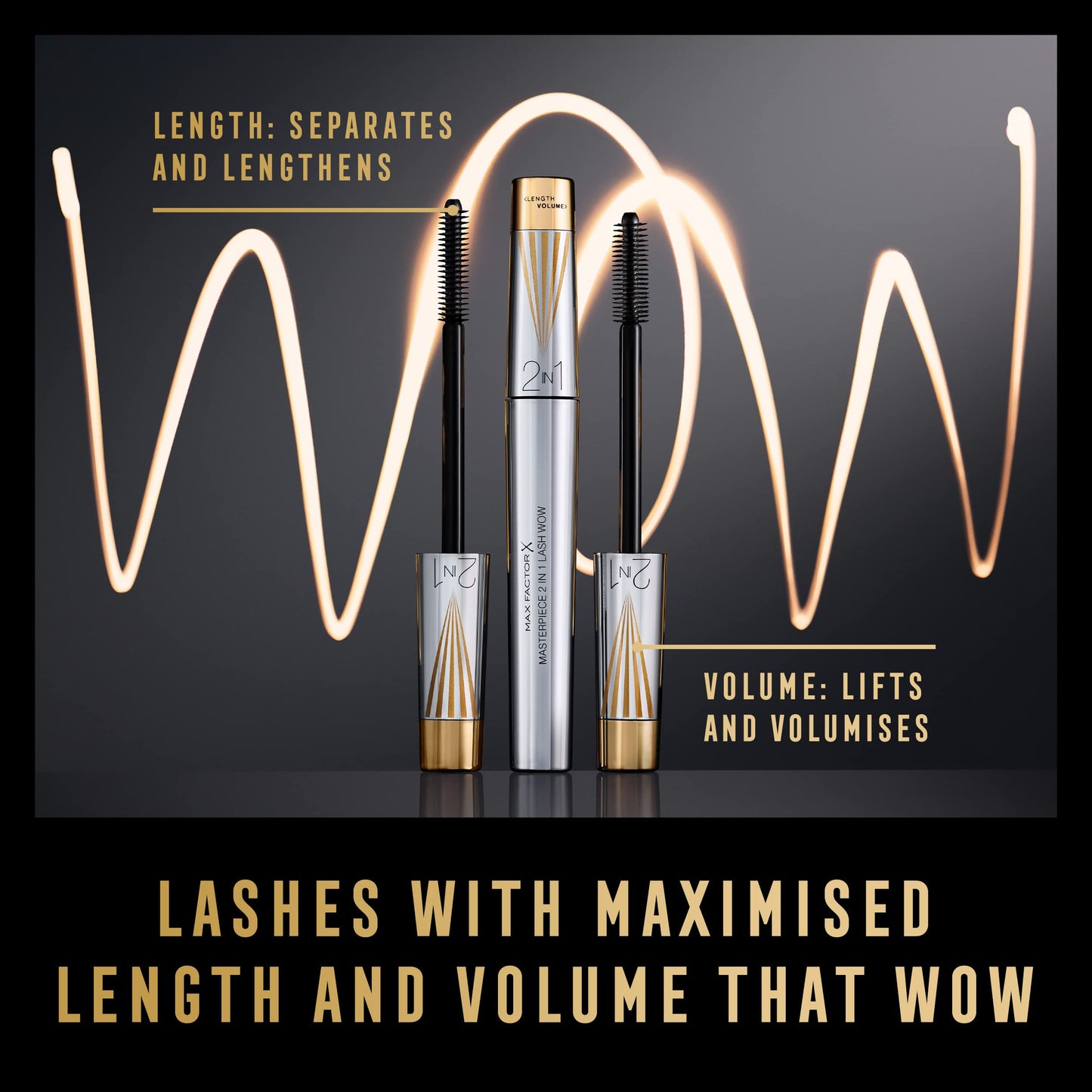 Max Factor Masterpiece Lash WOW Mascara, 001 Black, 7.0 milliliters, Pack of 1
