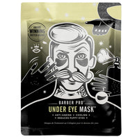 BARBER PRO UNDER EYE MASK Mens Eye Patches Activated Charcoal & Volcanic Ash Gel Pads Natural Anti-Ageing Skincare for Puffy Eyes Vegan Multi Award Winning Brand 3 Pairs