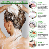 Generic 3-in-1 Herbal Hair Dye Shampoo, Herbal Hair Dye Shampoo Deeply Nourishing, Natural Brown Hair Color Solution for Women & Men