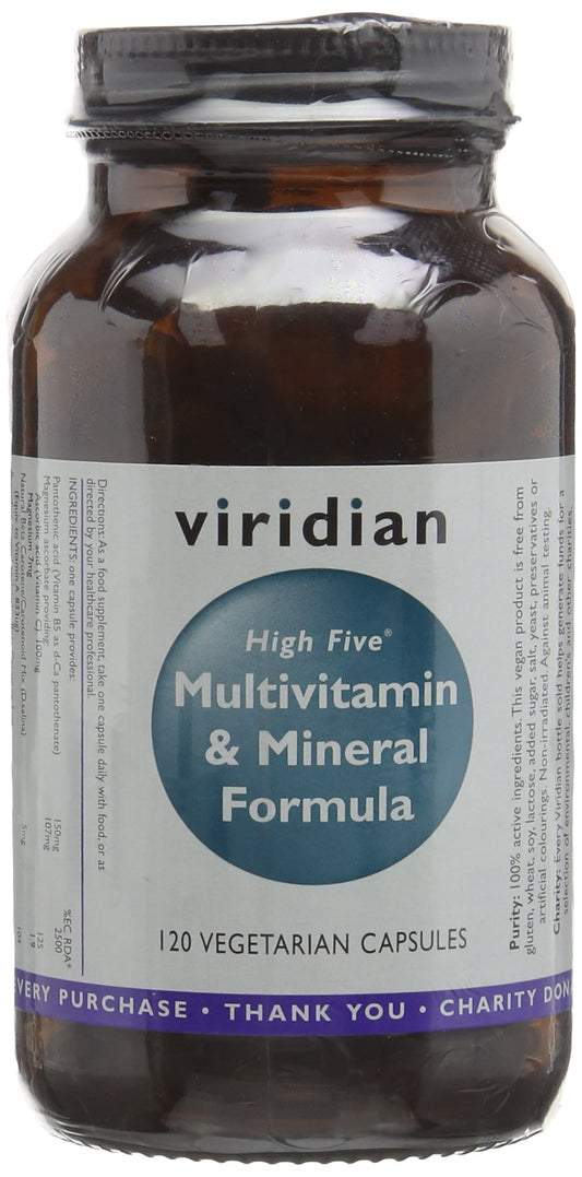 Viridian High Five Multivitamin & Mineral Formula 120 Veg Caps