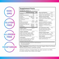 Livingood Daily Greens, Unflavored - Super Greens Powder for Gut Health - Green Blend Superfood w/Spirulina, Chlorella, Veggie, Fruits, Herbs, Prebiotics & Enzymes - Smoothie Mix - 30 Servings