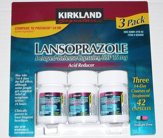 Kirkland Signature Lansoprazole 3 Pack