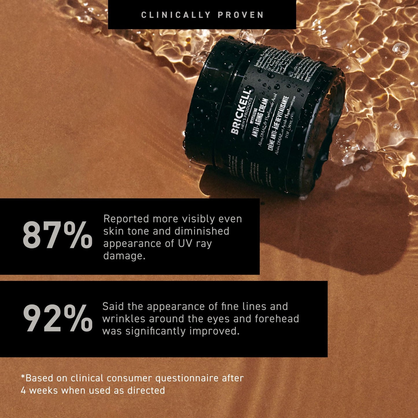 Brickell Men's Products Brickell Men's Revitalizing Anti-Aging Cream For Men, Natural & Organic Anti Wrinkle Night Face Cream, 59 mL, Unscented