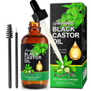 PIUSEQEW Jamaican Black Castor Oil, Organic Castor Oil 100% Pure Cold Pressed Body Massage Black Castor Oil Essential Oils for Body Face & Skin, Eyebrows Growth, Hair Nourishing, Skin Moisturizer, 120ml
