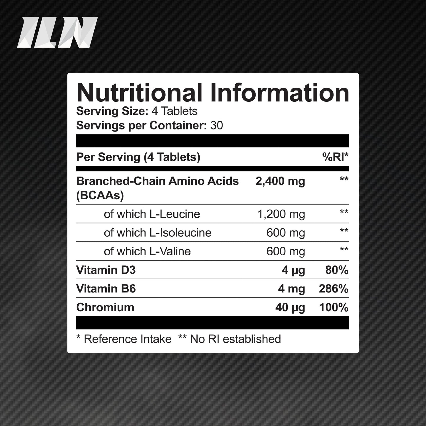 Iron Labs Nutrition BCAA Tablet - BCAAs (120 Tablets) - 2400mg BCAAs per Serving - BCAA Amino Acids with Vitamin D for Normal Muscle Function - Suitable for Vegans & Vegetarians