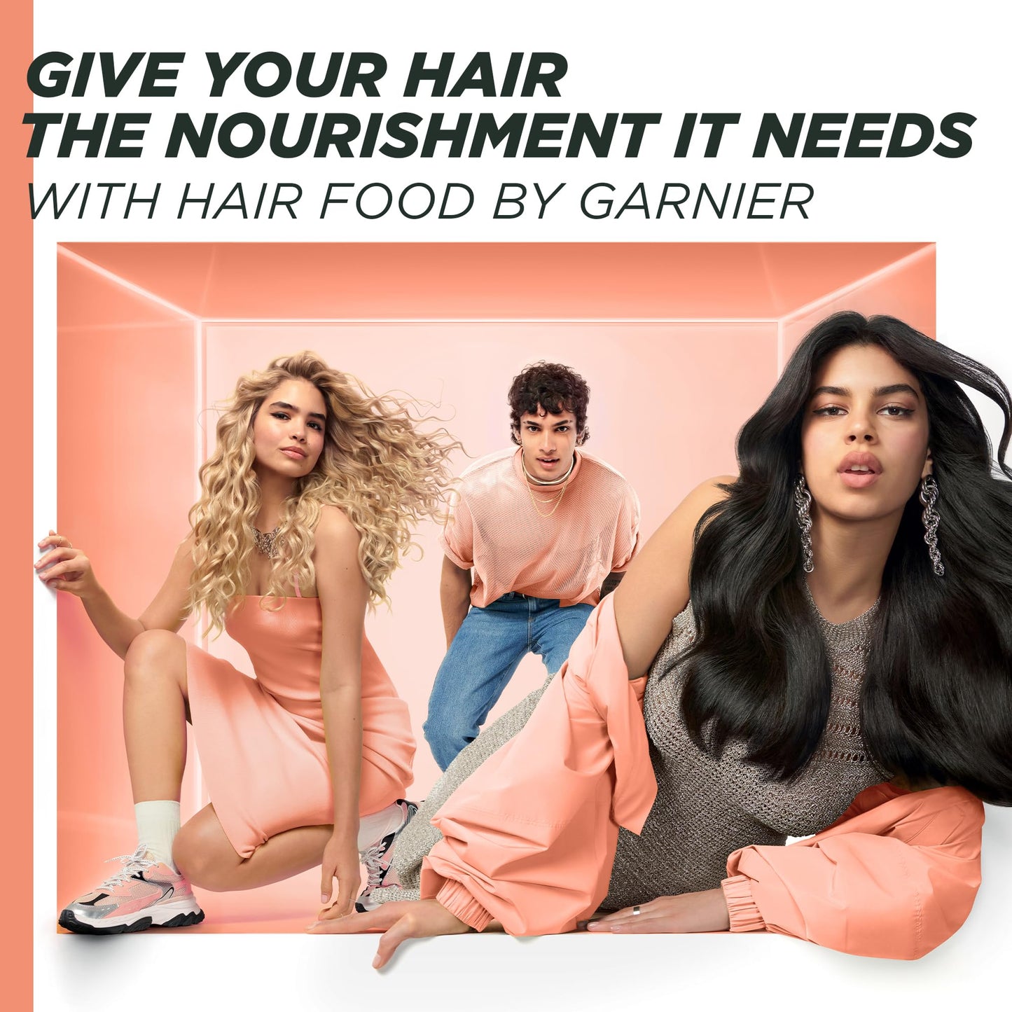 Garnier Ultimate Blends Pineapple Hair Food Multi-Use Mask, Glowing Lengths for Fine Hair, Up to 2X Less Split Ends, Boosted with Vitamins C, E, F, 400ml, No Artificial Colorants, Cruelty Free, Vegan