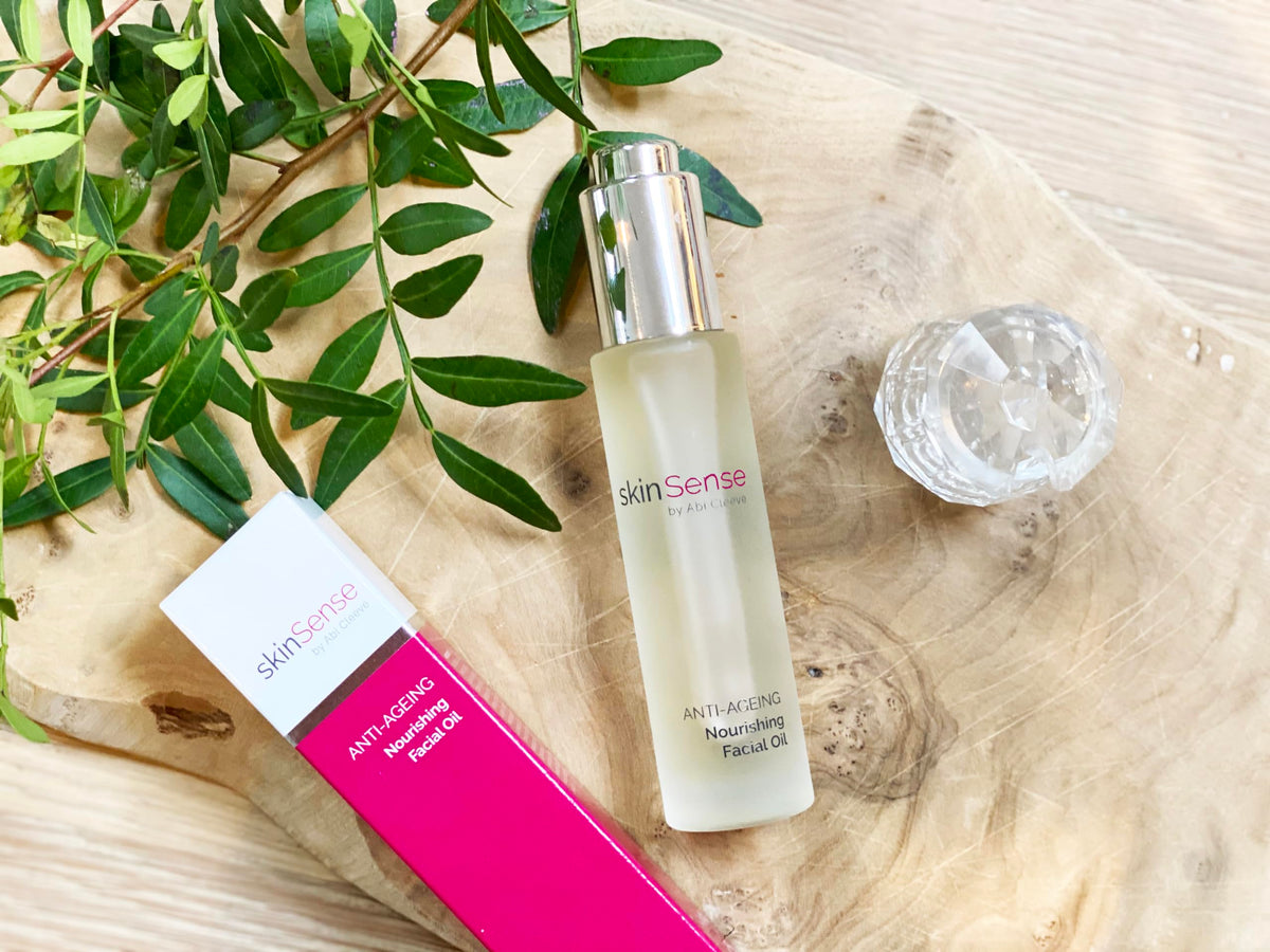 skinSense by Abi Cleeve SkinSense Anti-Ageing Nourishing Facial Oil 30ml, Face Oil Anti-Ageing, Face Oil for Dermaplaning, Guasha Oil, Face Oil for dry skin, Beauty Oil for Face Massage