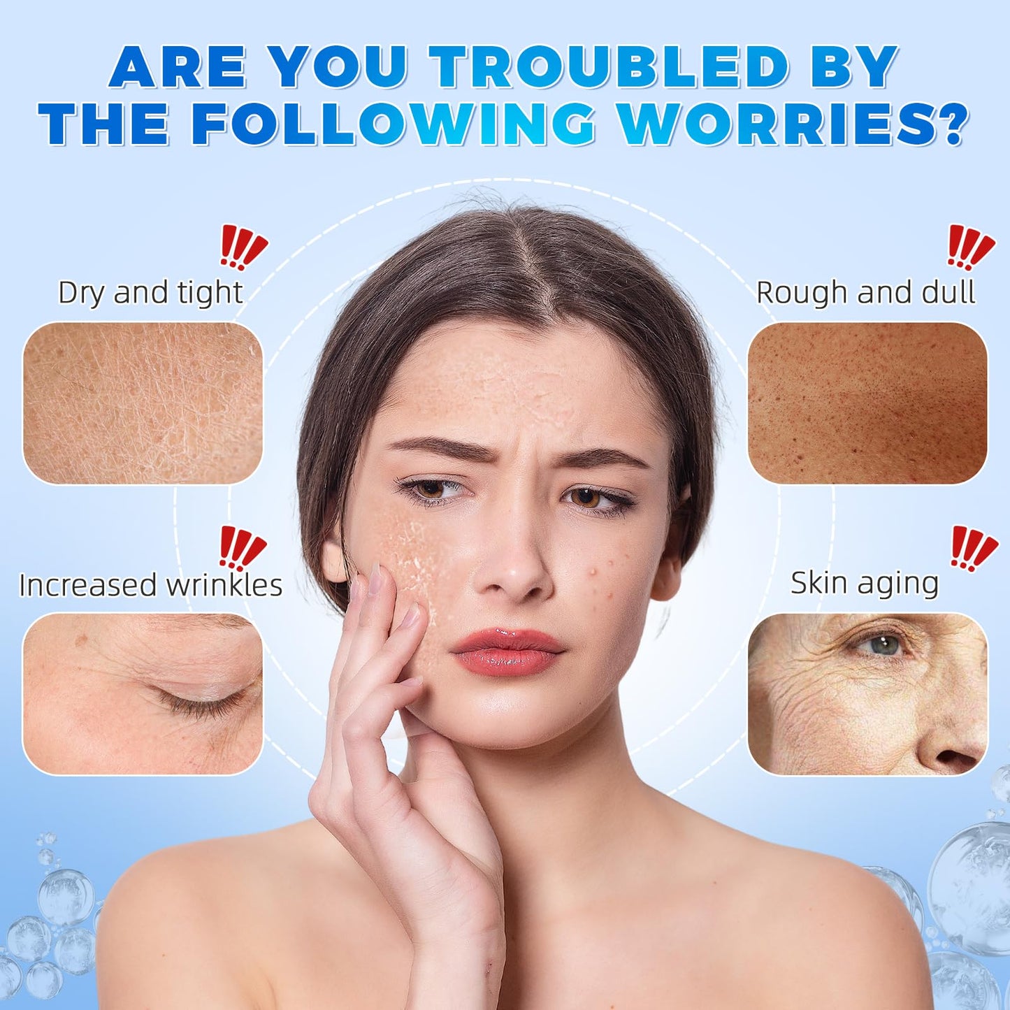 30pcs Ultra-Hydrating Acid Serum-1.2ml Hyaluronic Acid Ultra-Hydrating Vials with 3% Hyaluronic Acid,-Sensitive-Soothing-Anti Aging Serum for Face