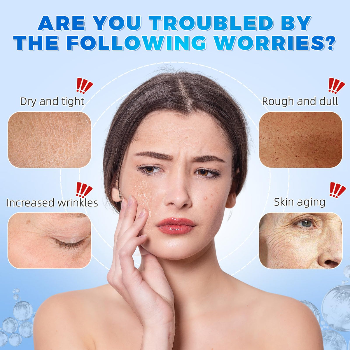 IWKDIJ 30pcs Ultra-Hydrating Acid Serum-1.2ml Hyaluronic Acid Ultra-Hydrating Vials with 3% Hyaluronic Acid,-Sensitive-Soothing-Anti Aging Serum for Face
