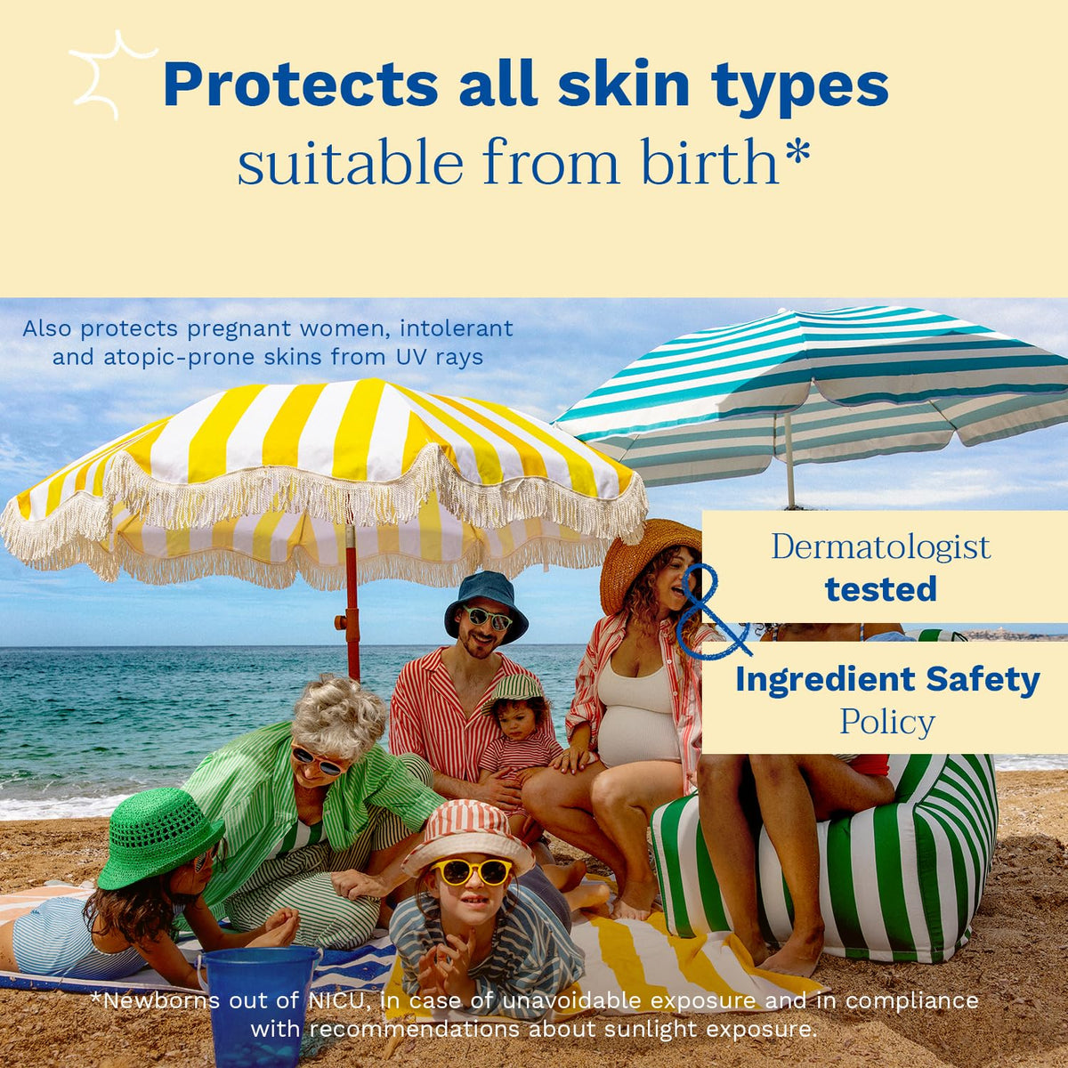 Mustela - Very High Protection Sun Lotion - Sunscreen SPF 50 with Avocado Perseose and vitamin E - Water and Sand Resistant Body Lotion - for Babies, Children and Adult Skins – 100ml