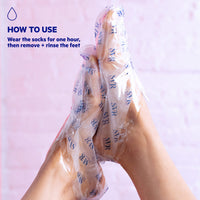 SVR XERIAL Peel - Exfoliating Foot Sock-Mask for Dry, Hard, Thickened and Callused Skin, Size 35 to 44 (1 Pair)