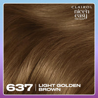 Clairol Nice'n Easy Tone+Gloss Semi Permanent Hair Dye - 637/76 Light Golden Brown