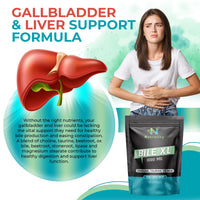 Nutrality Bile XL - 60 Capsules - Bile Supplement for Liver Detox - Gallbladder Supplements for Adults - 30-Day Supply - Natural Premium Quality