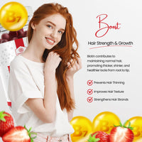 Biotin 5000ug - Hair, Skin & Nail Growth Support -150 Natural Strawberry Flavour Gummies - 5 Months Supply - Suitable for Vegetarians & Vegans - Harla Health - Made in The UK - GMP Codes of Practice