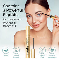 Trinsic Natural Lash Serum - Rapid Growth with Multi-Peptide, Biotin & Hyaluronic Acid - Enhancing & Conditioning Eyelash Serum for Thicker, Longer & Healthier Lashes - Gentle & Safe Advanced Formula