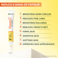 Garnier Vitamin C* Brightening Eye Cream for Dark Circles & Under Eye, 15ml