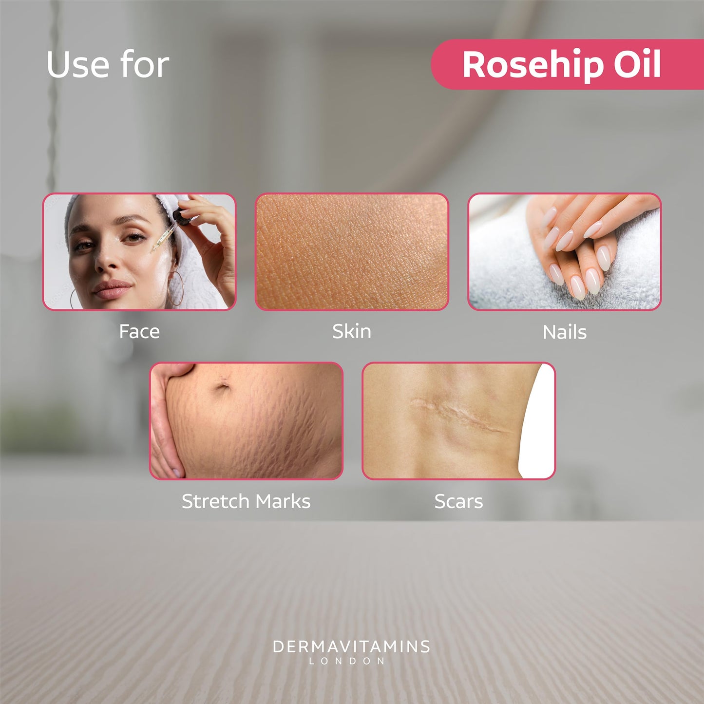 Dermavitamins DermaVitamins 100% Organic Cold-Pressed Rose Hip Oil (10ml)