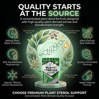 NutriVolv Plant Sterols 800mg Vegan Healthcare Supplements for Heart, Maintains Cholesterol Level and Effectively Boosts Immunity - 90 Capsules