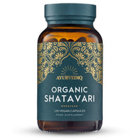 AYURVEDIQ WELLNESS Ayurvediq Wellness Organic Shatavari Capsules 120, 500mg – Natural Pure Shatavari Powder for Breast Milk, Hormone Balance for Women – Soil Association Certified - Vegan Ayurveda Products
