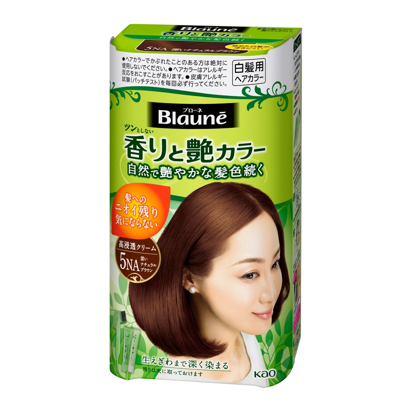 Kao Blaune Fragrant And Gloss Color Cream 5NA Deep Natural Brown