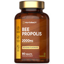 Horbäach Bee Propolis Extract 2000mg | Flavonoids Propolis Supplement | High Strength 5:1 Extract | 90 Vegetarian Tablets (Not Capsules) | by Horbaach