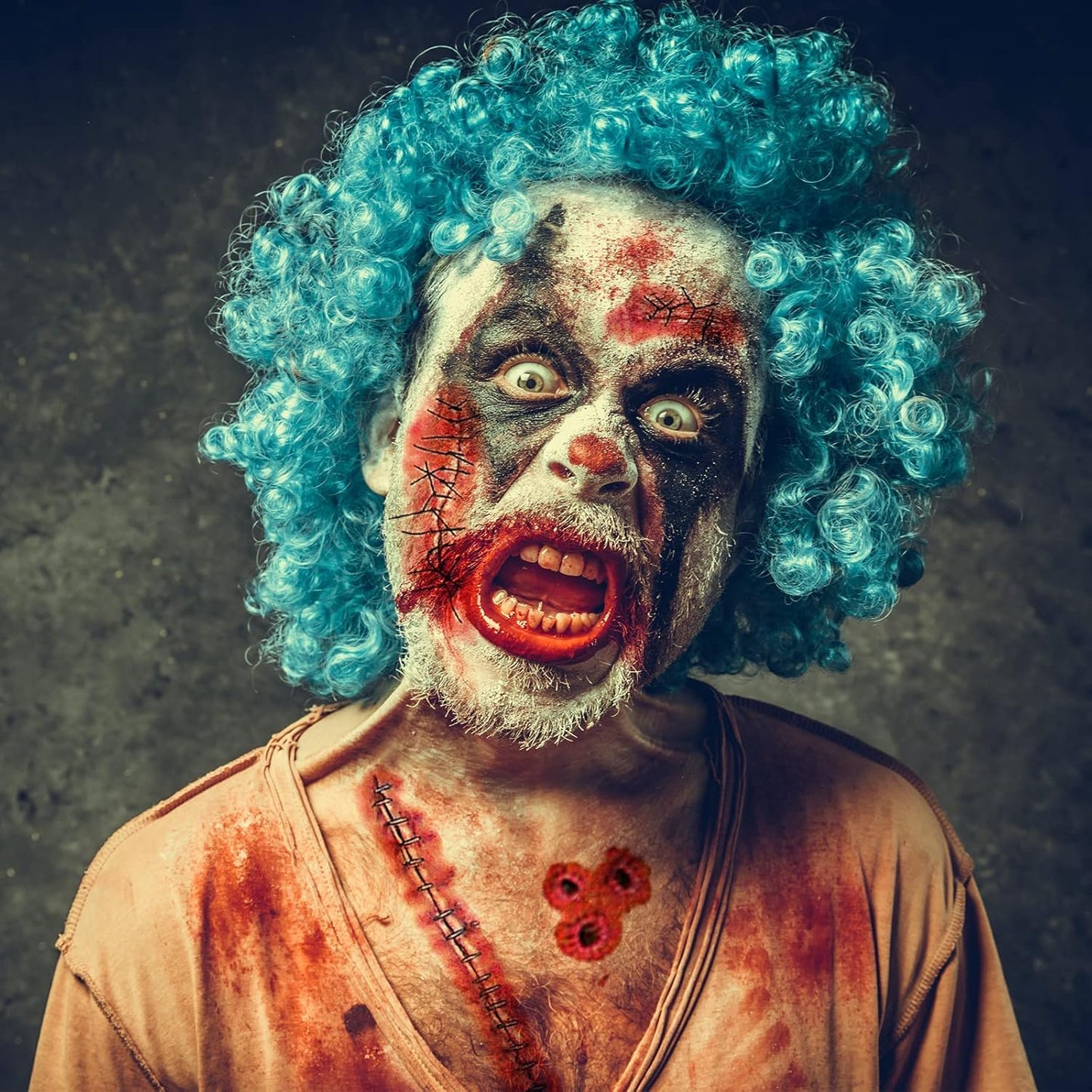 baymety Halloween Temporary Tattoos - 30 Sheets for Adults, Kids, Men & Women - Fake Wound Sutures, Vampire Bites, Zombie Makeup Kit