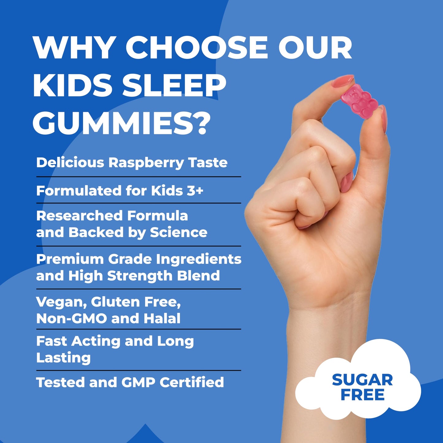 8 Hour Sleepwell Sleep Gummies for Kids – 1 Month Supply | Sugar & Gluten-Free Magnesium Gummies for Growth, Relaxation & Healthy Sleep | 30 Vegan Supplement with Magnesium, L-Theanine & Vitamin B6 | Support Ages 3+