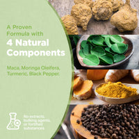 STRENGTH & SPICES100% Natural Vegan Food Supplements Strength & Spices Immune System Booster, Turmeric and Black Pepper with Moringa Powder, and Maca, Antioxidant-Rich Blend to Improve Immune Functions and Overall Wellness, 1000mg, 60 Capsules, Refill